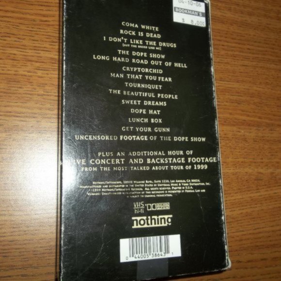 Marilyn Manson Concert VHS - Picture 2 of 3